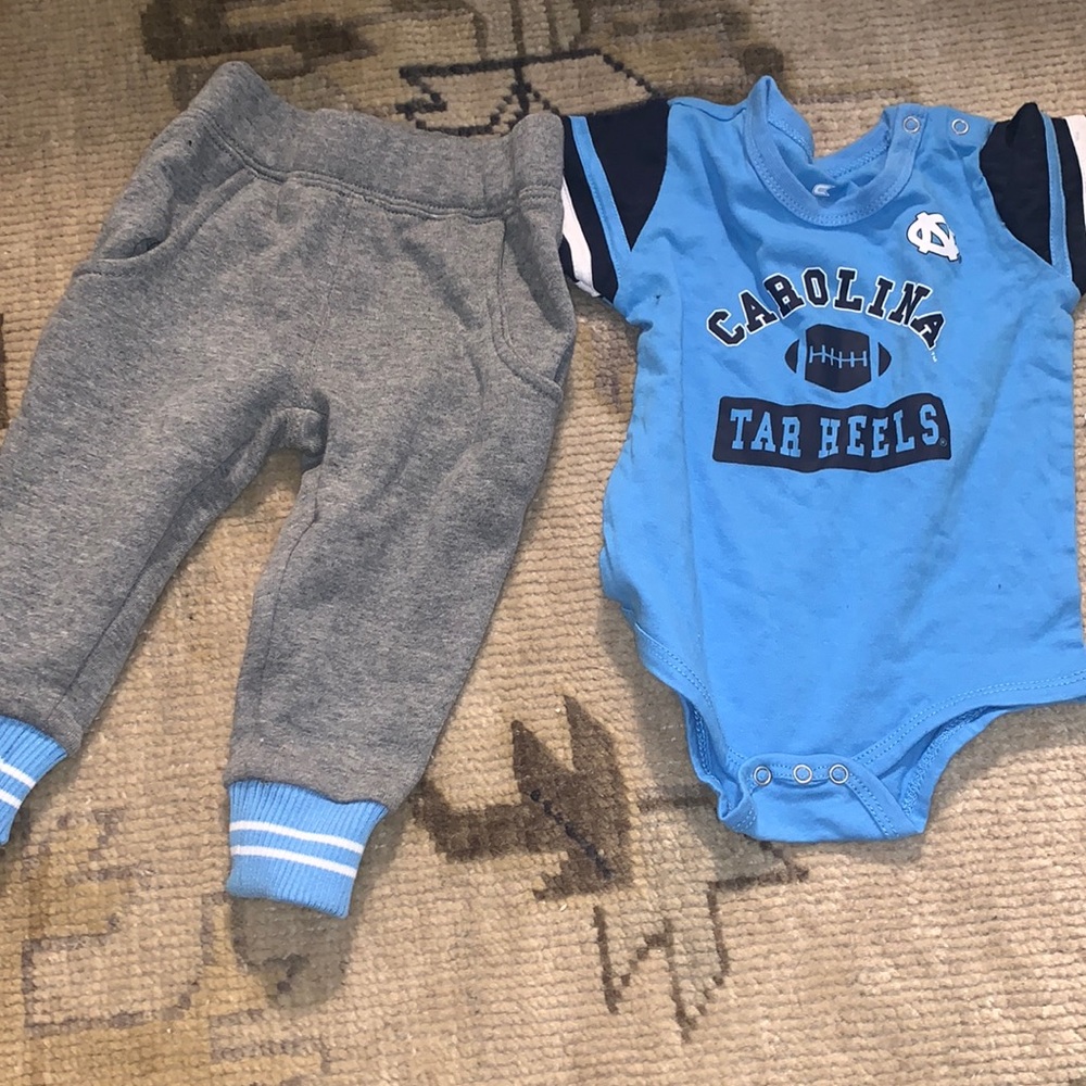 Never worn UNC baby clothes infant 3-6months